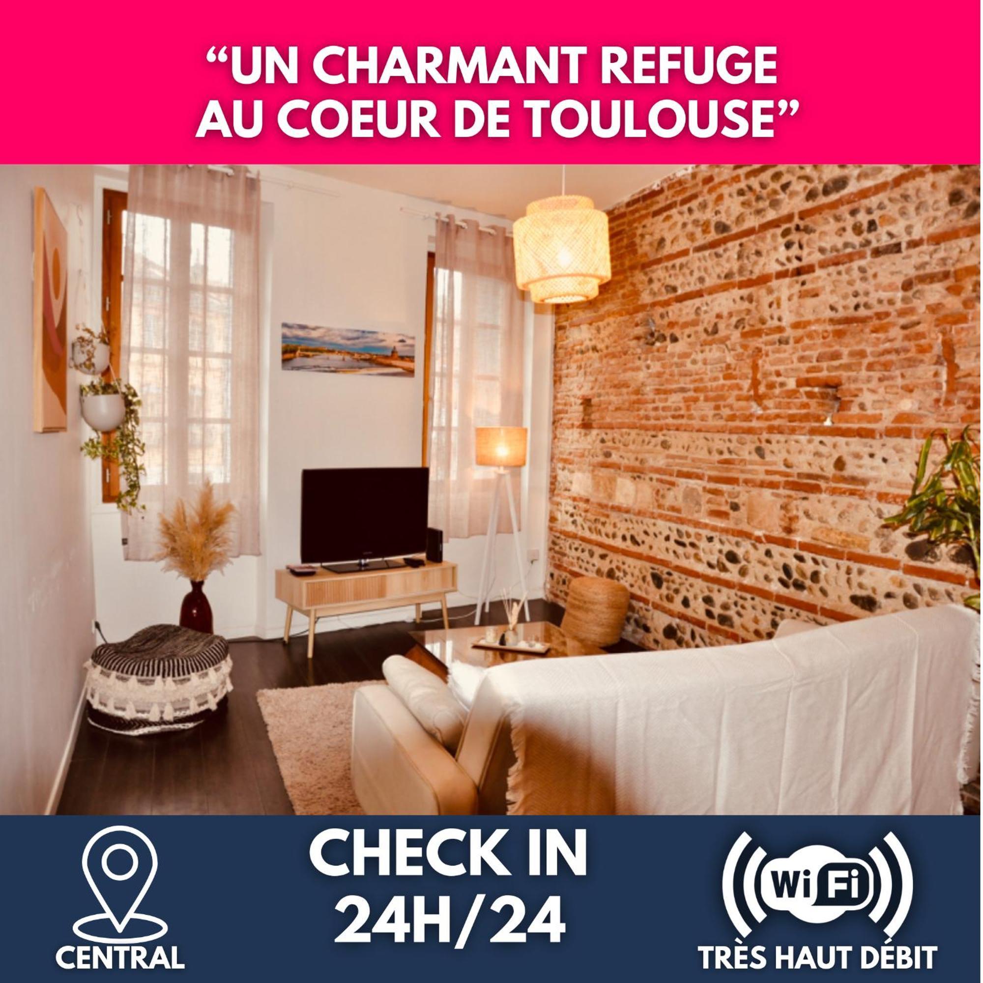 Appartement Le Charme D'Arnaud Hypercentre Wifi Accueil Gratuit H24 à Toulouse Extérieur photo